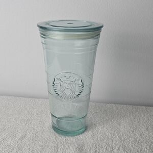 Starbucks Aqua Glass Tumbler